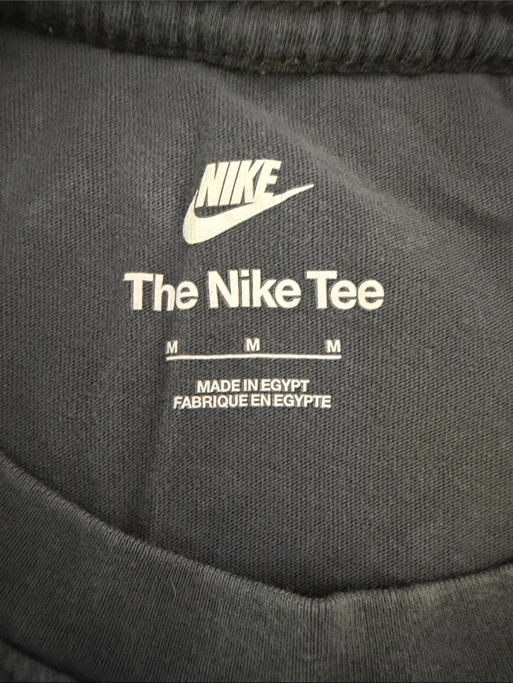 Nike Gray Graphic 'Swoosh' Short Sleeve T-Shirt